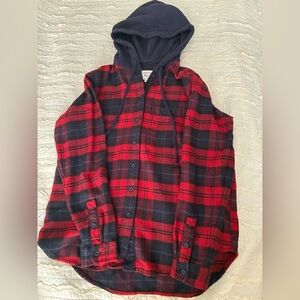 American Eagle AE Cozy Cabin Hoodie Flannel
